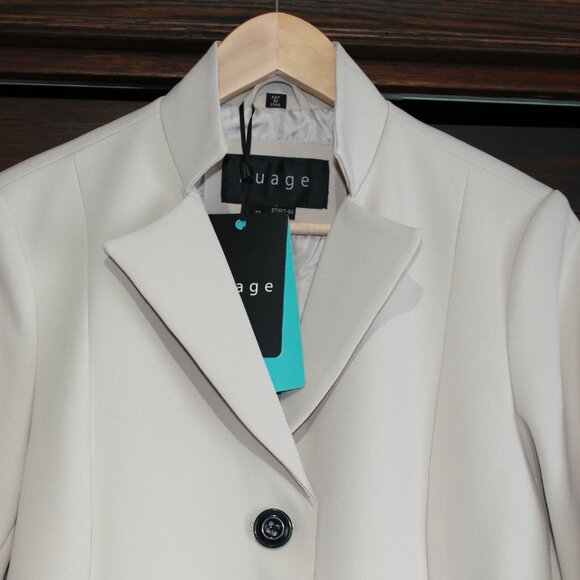 nuage cream thigh length jacket - Picture 4 of 4